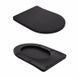 Унитаз напольный Qtap Robin Ultra Quiet безободковый с сиденьем Soft-Close MATT BLACK QT13226083AMB