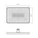 Лійка для верхнього душу Qtap Hlavova 280x280 мм прямокутна QTHLA107BLM45947 Black Matt