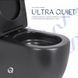 Унитаз напольный Qtap Robin Ultra Quiet безободковый с сиденьем Soft-Close MATT BLACK QT13226083AMB