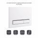 Панель смыва для унитаза Qtap Nest QT0111M08V1384W