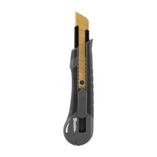 Ніж для шпалер із ламаним лезом, 18 мм, гумове покриття, DIY-KN1828 DIY-KN1828 фото