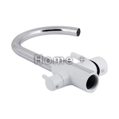 Смеситель для кухни Qtap Grand с подключением для питьевой воды QTGRA362CRW45668 Chrome/White SD00051792 фото