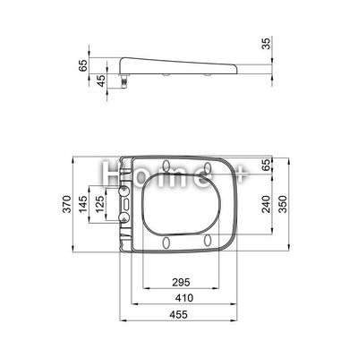 Сидіння для унітаза Qtap Gemini з мікроліфтом Slim QT25992614EW SD00049378 фото