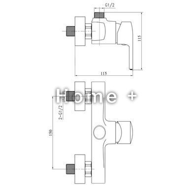 Смеситель для душа Brinex 40W 010 SD00033034 фото