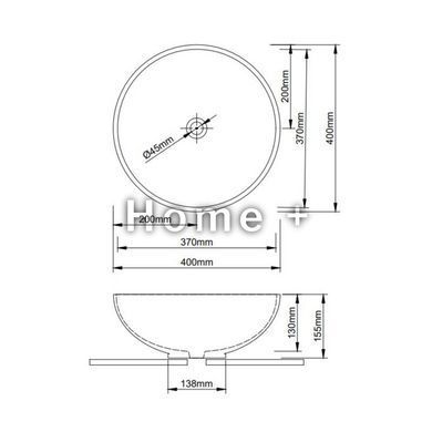 Раковина-чаша Qtap Owl 400х400х155 White QT1911K53WN SD00053082 фото