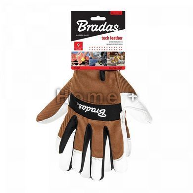 Рукавички захисні Tech Leather, шкіряні, блістер, розмір 8, RWTL8 RWTL8 фото