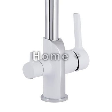 Смеситель для кухни Qtap Grand с подключением для питьевой воды QTGRA362CRW45668 Chrome/White SD00051792 фото