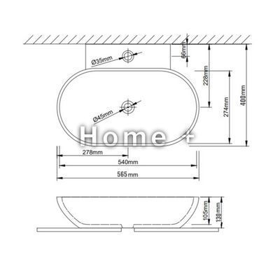Раковина Qtap Cardinal 565х400х130 White QT0411K177WN SD00053083 фото
