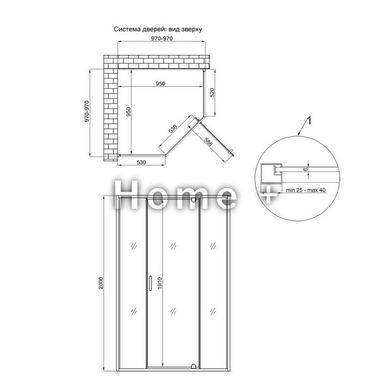 Душевая кабина Qtap Scorpio CRM10115-AC6 100x100 см, стекло Clear 6 мм, покрытие CalcLess, без поддона SD00045265 фото