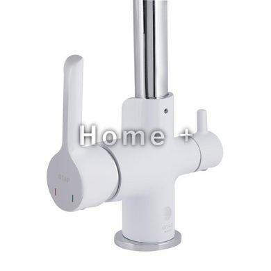 Смеситель для кухни Qtap Grand с подключением для питьевой воды QTGRA362CRW45668 Chrome/White SD00051792 фото