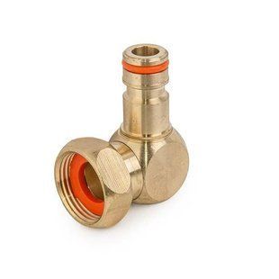 Адаптер кутовий латунний на кран, поворотний, з внутрішньою різзю 3/4", BRASS, BR-2134 1354291137 фото