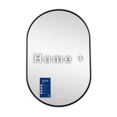 Дзеркало Qtap Scorpio (SC1) з LED-підсвіткою Touch, з антизапотіванням, з димером, р. темп. кольору (3000-6500 K) Black QTSC600900 SD00055402 фото