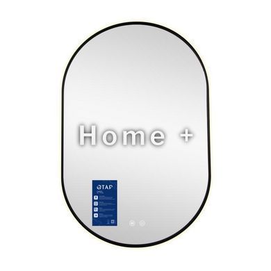 Дзеркало Qtap Scorpio (SC1) з LED-підсвіткою Touch, з антизапотіванням, з димером, р. темп. кольору (3000-6500 K) Black QTSC600900 SD00055402 фото