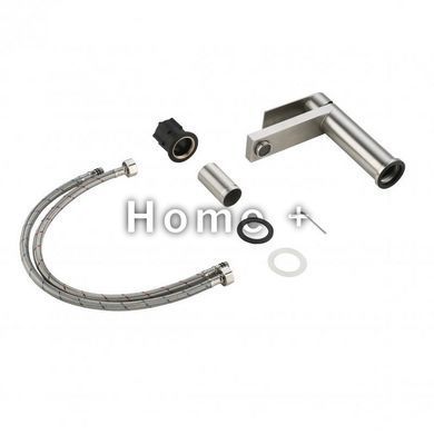 Змішувач для раковини низький Lidz Nexus 001F (k35) LDNEX001FNKS49184 Nickel SD00055308 фото