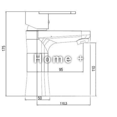 Смеситель для раковины Brinex 37W 001 SD00035698 фото