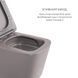 Комплект Qtap Tern Stone grey 3 в 1: унітаз підвісний Ultra Quiet + біде підвісне + раковина накладна QTTERSG49162