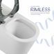 Унитаз напольный Qtap Freedom инклюзивный безбачковый Rimless безободковый с сиденьем Soft-close WHITE