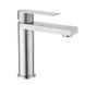 Змішувач для раковини низький Lidz Nexus 001F (k35) LDNEX001FNKS49184 Nickel SD00055308 фото