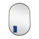 Дзеркало Qtap Scorpio (SC1) з LED-підсвіткою Touch, з антизапотіванням, з димером, р. темп. кольору (3000-6500 K) Black QTSC600900