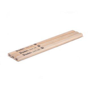 Олівець будівельний HB, SQUARE, 180мм, 3 шт., деревний, DIY-PC2SQ18WD/3B DIY-PC2SQ18WD/3B фото