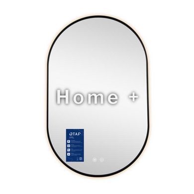 Дзеркало Qtap Scorpio (SC1) з LED-підсвіткою Touch, з антизапотіванням, з димером, р. темп. кольору (3000-6500 K) Black QTSC500800 SD00055400 фото