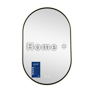 Дзеркало Qtap Scorpio (SC1) з LED-підсвіткою Touch, з антизапотіванням, з димером, р. темп. кольору (3000-6500 K) Black QTSC500800 SD00055400 фото
