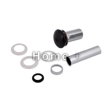 Донний клапан для раковини Qtap PU03 70х70х227.5 Matt black SD00044165 фото