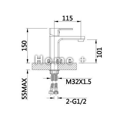 Смеситель для раковины Lidz Dozorca 001 (k35) LDDOZ001CRM45403 Chrome SD00051527 фото
