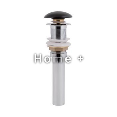 Донний клапан для раковини Qtap PU03 70х70х227.5 Matt black SD00044165 фото