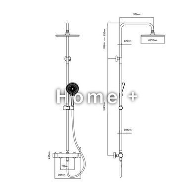 Душевая система Qtap Sloup 57103OC SD00042950 фото