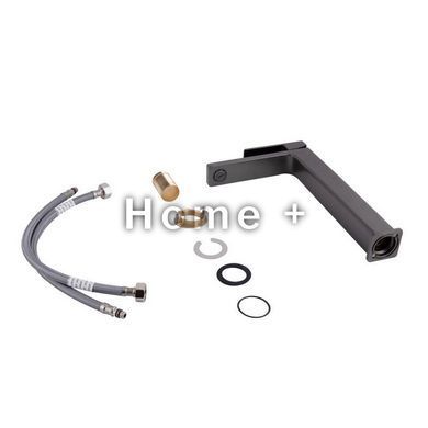 Змішувач для раковини Qtap Gemini високий QTGEM269GMB45680 Gunmetal Black PVD SD00051804 фото