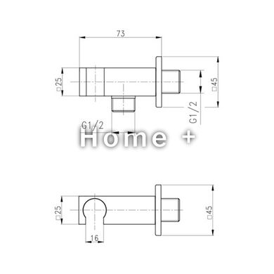 Під'єднання для шланга Qtap Kvad QT819810842858NB SD00048968 фото