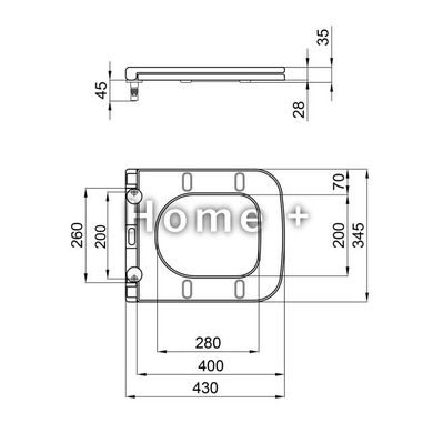 Сидіння для унітаза Qtap (Aries) з мікроліфтом Slim QT99HXU15W SD00046074 фото