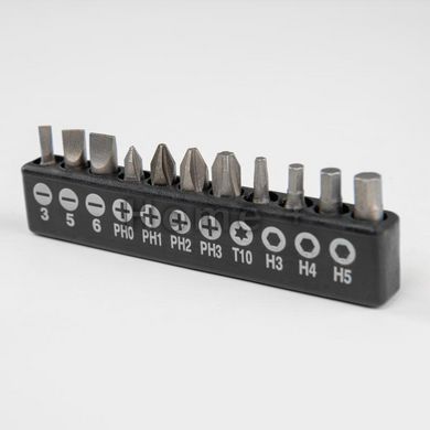 Отвертки крестообразные/плоские/биты, 60 мм, НАБОР, HOME & GARAGE, DIY-BIT10SET1 2387022358 фото