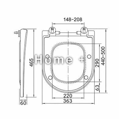 Qtap Сидіння для унітаза (Robin 520, Scorpio 520) 465x363x60 мм, White, з мікроліфтом, Slim Duroplast, MagLock QTSC179W48916 SD00055040 фото
