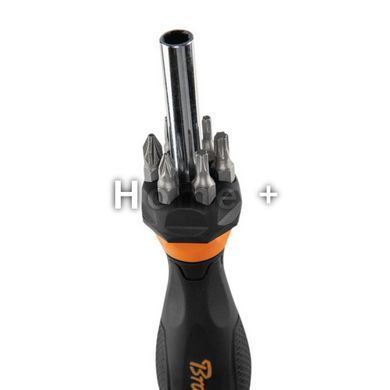 Отвертки крестообразные/плоские/биты, 60 мм, НАБОР, HOME & GARAGE, DIY-BIT10SET1 2387022358 фото