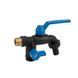 Кран пластиковый РН1/2", штуцер под шланг РН 2x3/4", BLACK RAVEN NYLON/BRASS, GTBR123434NB2