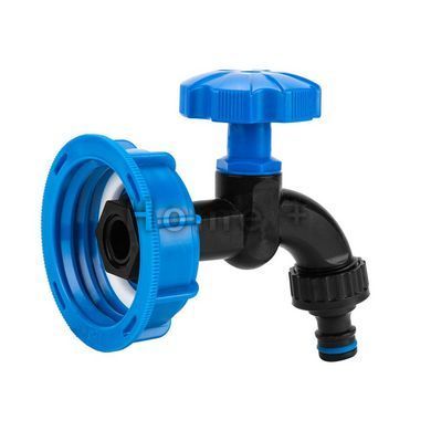 Набор IBC РО S60x6, кран, нейлон РЗ 1/2" на шланг 5/8", 1/2" + ниппель, для еврокуба. IBCS60-WL-K112 фото