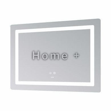 Дзеркало Lidz Kubis (KU2) 1200х800 з LED-підсвіткою Touch, з антизапотіванням, з диммером, рег. яскравості LDKUB120080049007 SD00055131 фото