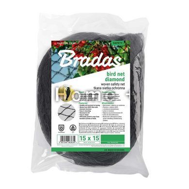 Сетка для защиты птиц, DIAMOND, 20 г/м&sup2;, из волокна HDPE, 15 x 15 мм, 3 x 5 м, Польша AS-BN20151503005 фото