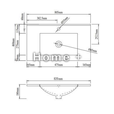 Раковина Qtap Albatross 800х460х180 White QT01113080CW1 SD00053610 фото
