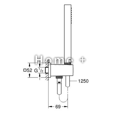 Душевой набор Grohe Euphoria Cube Stick 2024643553 фото