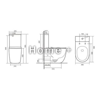 Унітаз підлоговий Qtap Robin New Ultra Quiet безобідковий із сидінням Soft-Close WHITE QT13226083AW SD00052565 фото