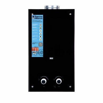 Колонка газовая дымоходная Thermo Alliance JSD20-10GD 10 л панель стеклянная Black SD00030725 фото