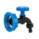 Набор IBC РО S60x6, кран, нейлон РЗ 1/2" на шланг 5/8", 1/2" + ниппель, для еврокуба.