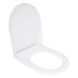 Qtap Сиденье для унитаза (Robin 490, Scorpio 490) 430x363x60 мм, White, с микролифтом, Slim Duroplast, MagLock QTSC179W48915