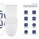 Унитаз напольный Qtap Robin New Ultra Quiet безободковый с сиденьем Soft-Close WHITE QT13226083AW