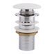 Донный клапан для раковины Qtap F0081 70х70х110 мм White с переливом