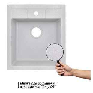 Кухонна мийка Lidz 460х515/200 GRA-09 (LIDZGRA09460515200) SD00042419 фото