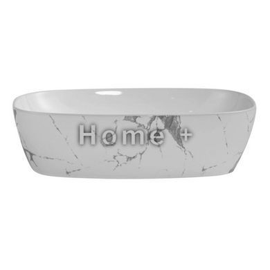 Комплект Qtap Robin Marble 3 в 1: унітаз підвісний Ultra Quiet + біде підвісне + раковина накладна QTROBMR49160 SD00055284 фото
